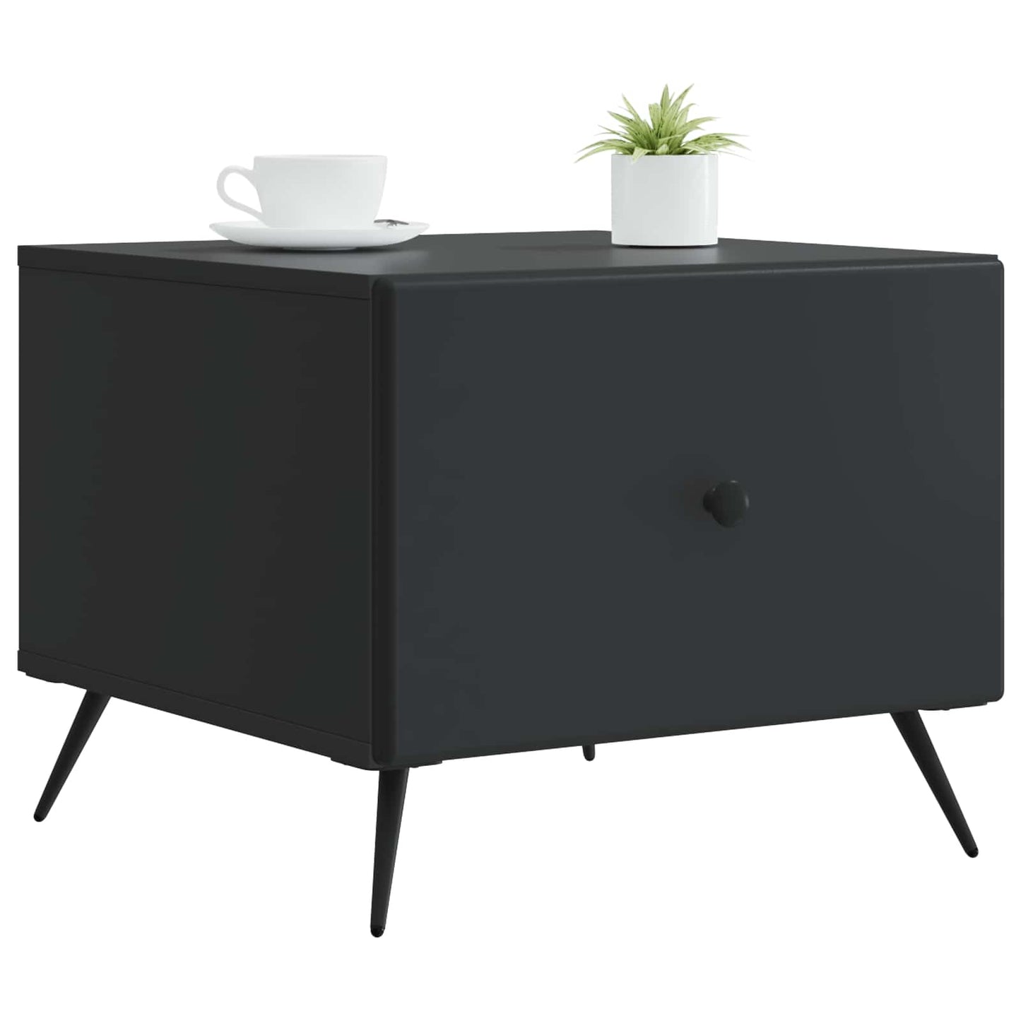 Tavolino da salotto Nero 49 x 50 x 40 cm Legno ingegnerizzato | homemem39
