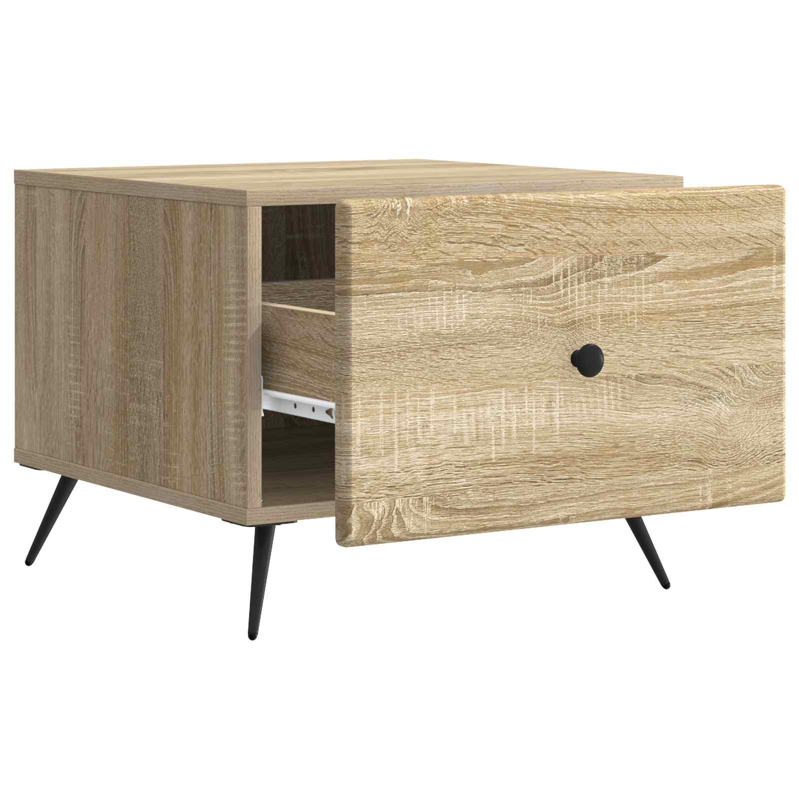 Tavolino da salotto con cassetto Rovere Sonoma 49 x 50 x 40 cm | homemem39