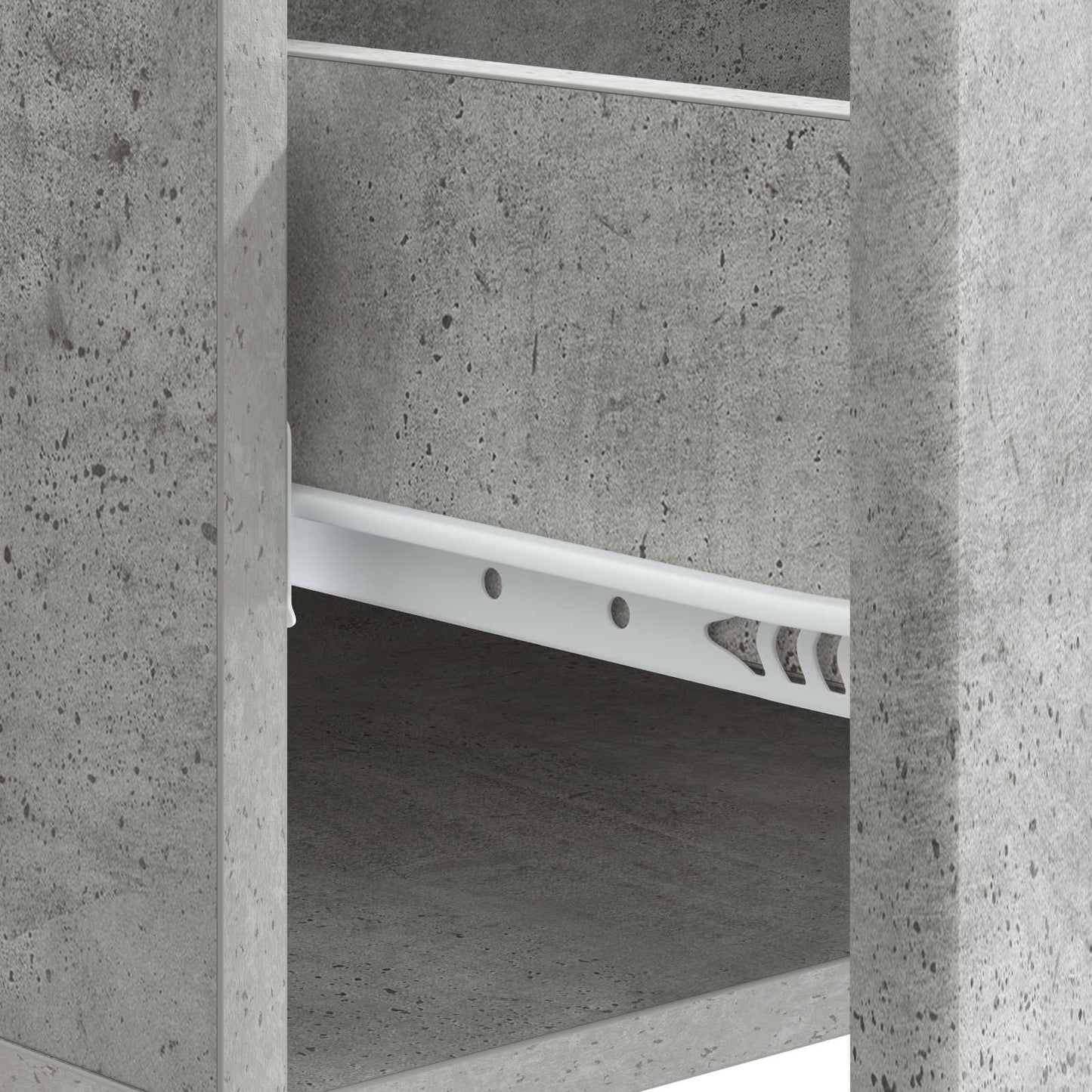 Tavolino da salotto con cassetto Grigio Cemento 49 x 50 x 40 cm | homemem39