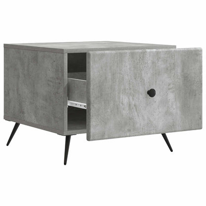 Tavolino da salotto con cassetto Grigio Cemento 49 x 50 x 40 cm | homemem39