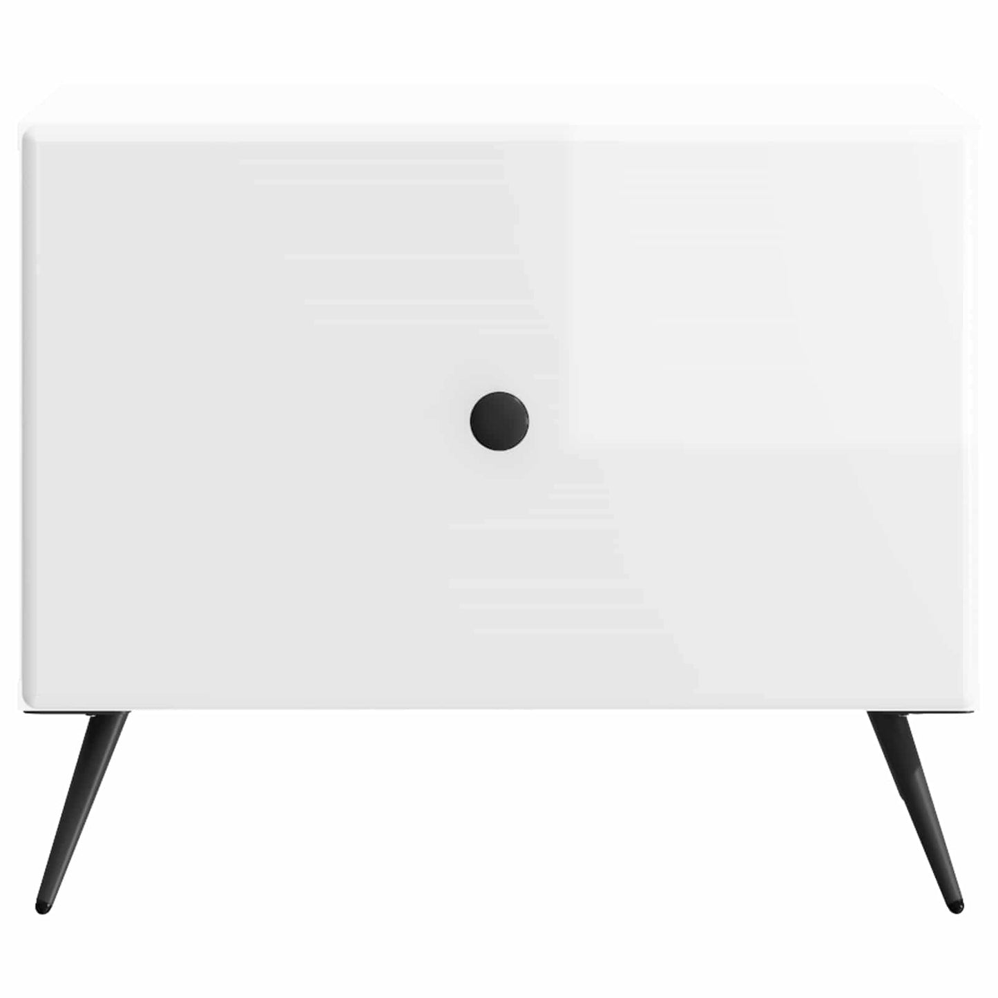 Tavolino da salotto con cassetto Bianco Lucido 49 x 50 x 40 cm | homemem39