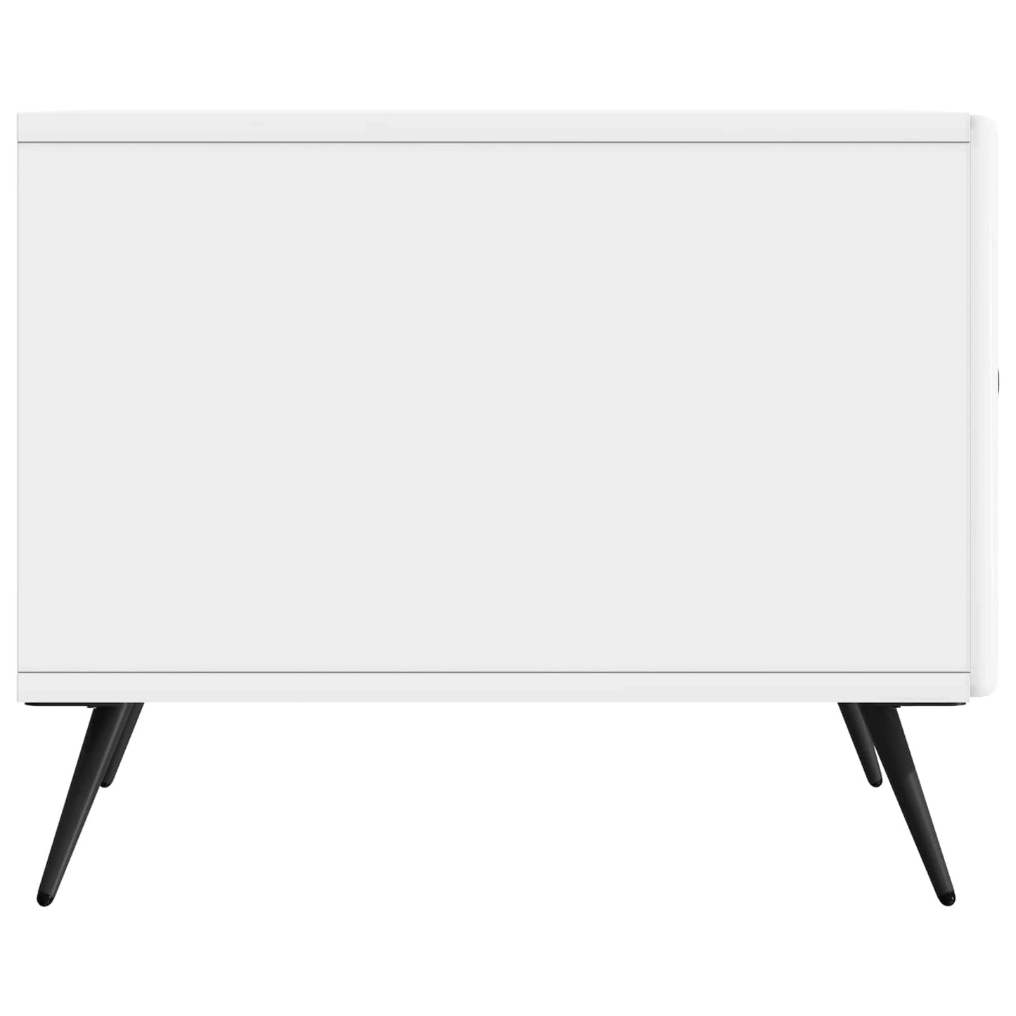 Tavolino da salotto con cassetto Bianco Lucido 49 x 50 x 40 cm