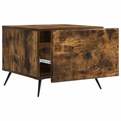 Tavolino da salotto con cassetto Rovere Fumo 49 x 50 x 40 cm