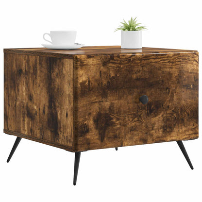 Tavolino da salotto con cassetto Rovere Fumo 49 x 50 x 40 cm