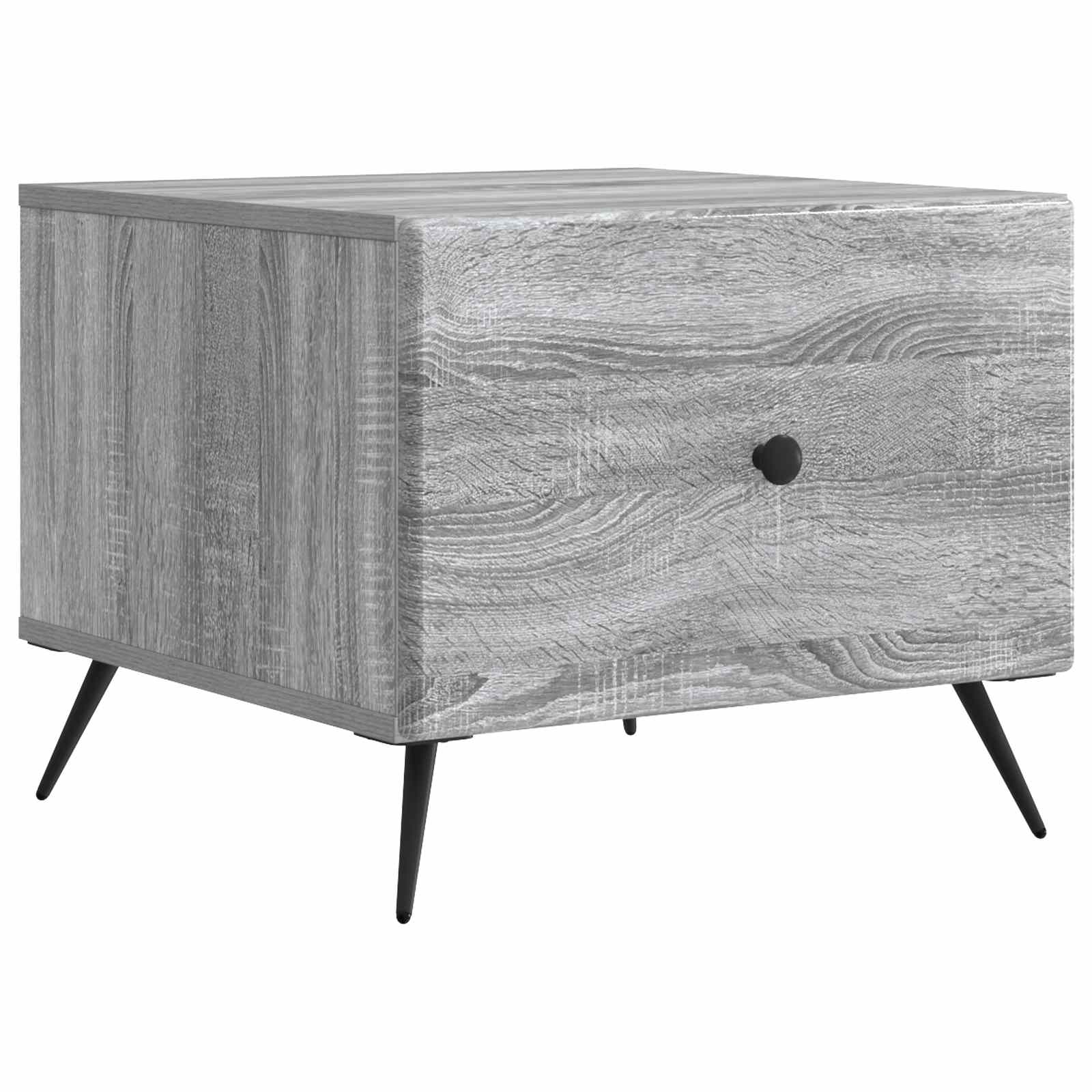 Tavolino da salotto con cassetto Grigio Sonoma 49 x 50 x 40 cm | homemem39