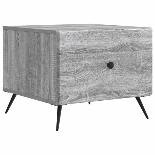 Tavolino da salotto con cassetto Grigio Sonoma 49 x 50 x 40 cm