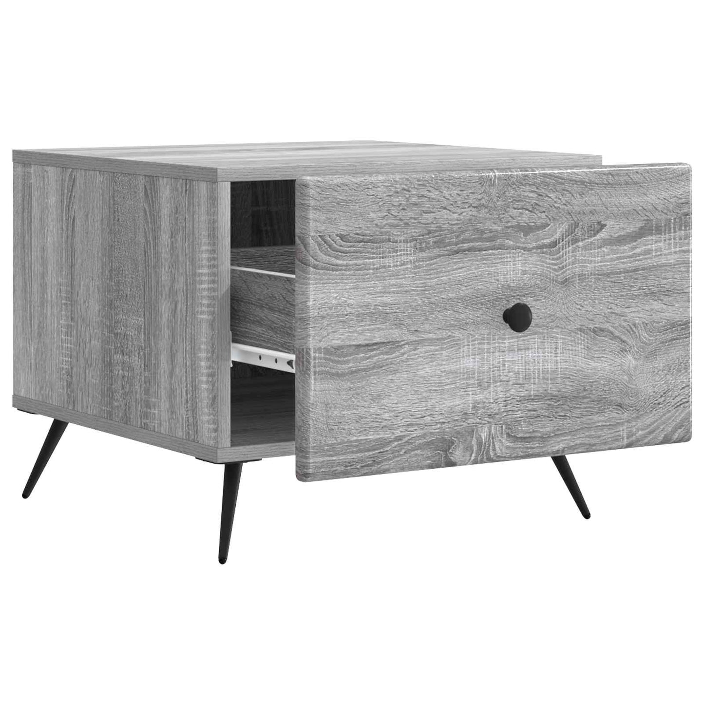 Tavolino da salotto con cassetto Grigio Sonoma 49 x 50 x 40 cm | homemem39
