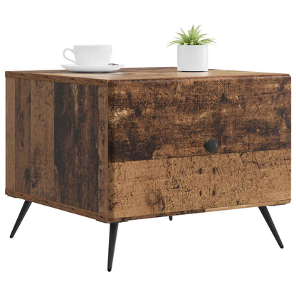 Tavolino da salotto con cassetto Legno antico 49 x 50 x 40 cm | homemem39