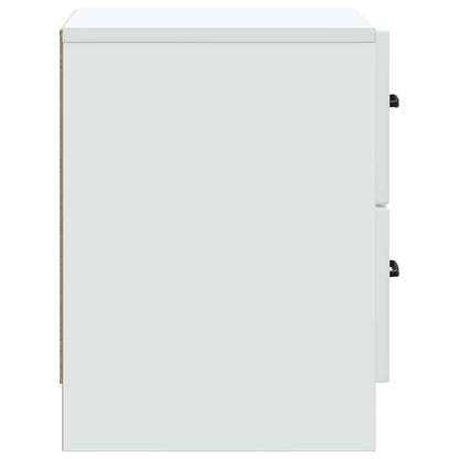 Armadio da Notte con cassetto Bianco 43 x 34,5 x 44,5 cm | homemem39