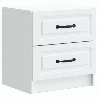 Armadio da Notte con cassetto 2 pcs Bianco 43 x 34,5 x 44,5 cm | homemem39