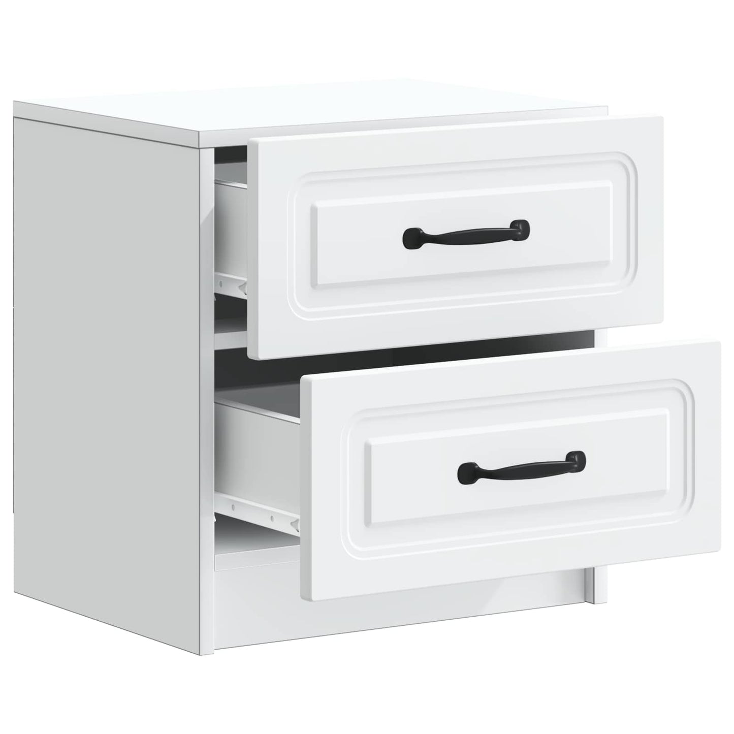 Armadio da Notte con cassetto 2 pcs Bianco 43 x 34,5 x 44,5 cm | homemem39