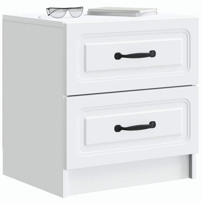 Armadio da Notte con cassetto 2 pcs Bianco 43 x 34,5 x 44,5 cm | homemem39