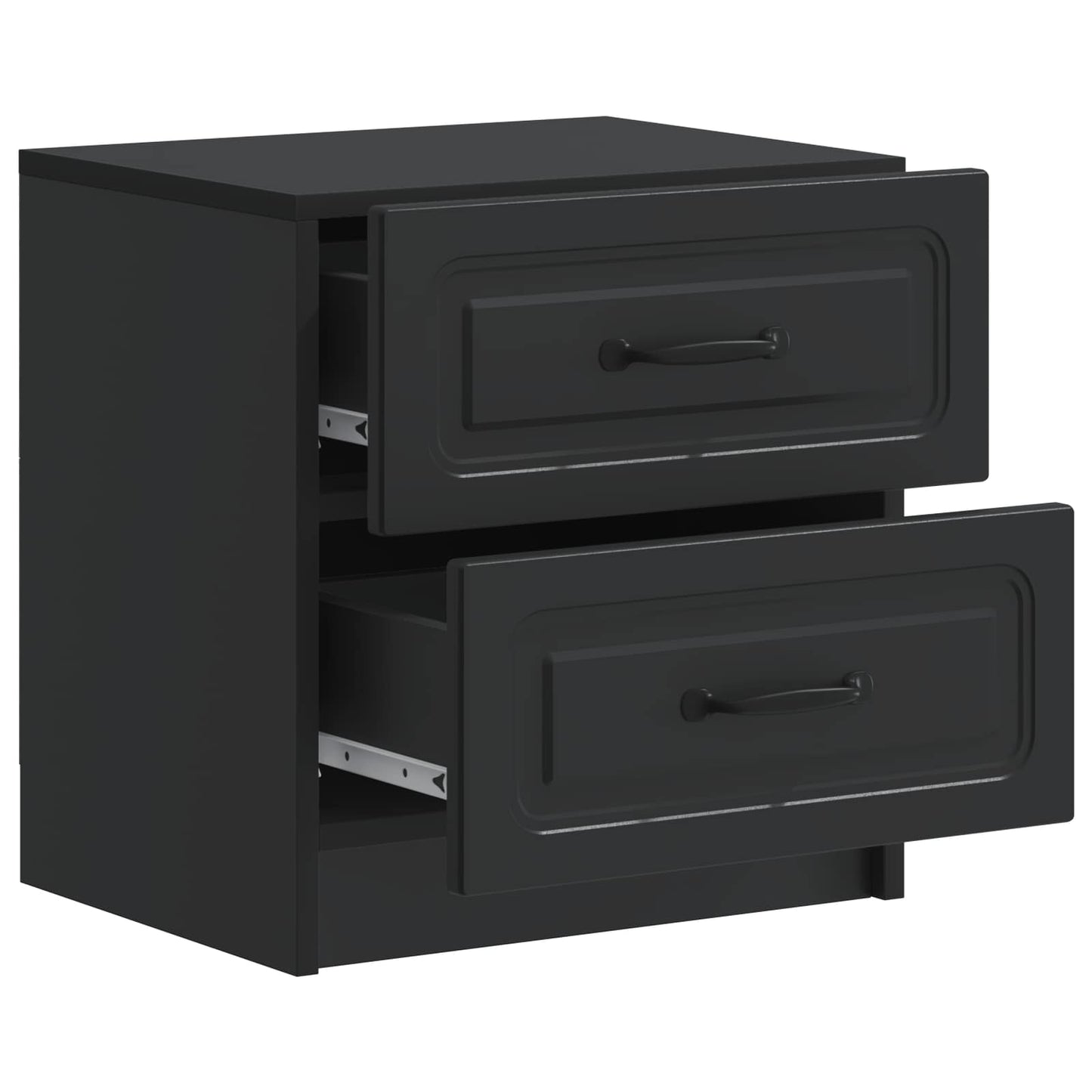Armadio da Notte Nero 43 x 34,5 x 44,5 cm Legno ingegnerizzato | homemem39
