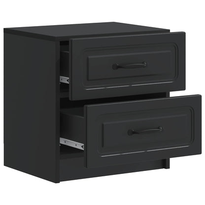 Armadio da Notte Nero 43 x 34,5 x 44,5 cm Legno ingegnerizzato | homemem39