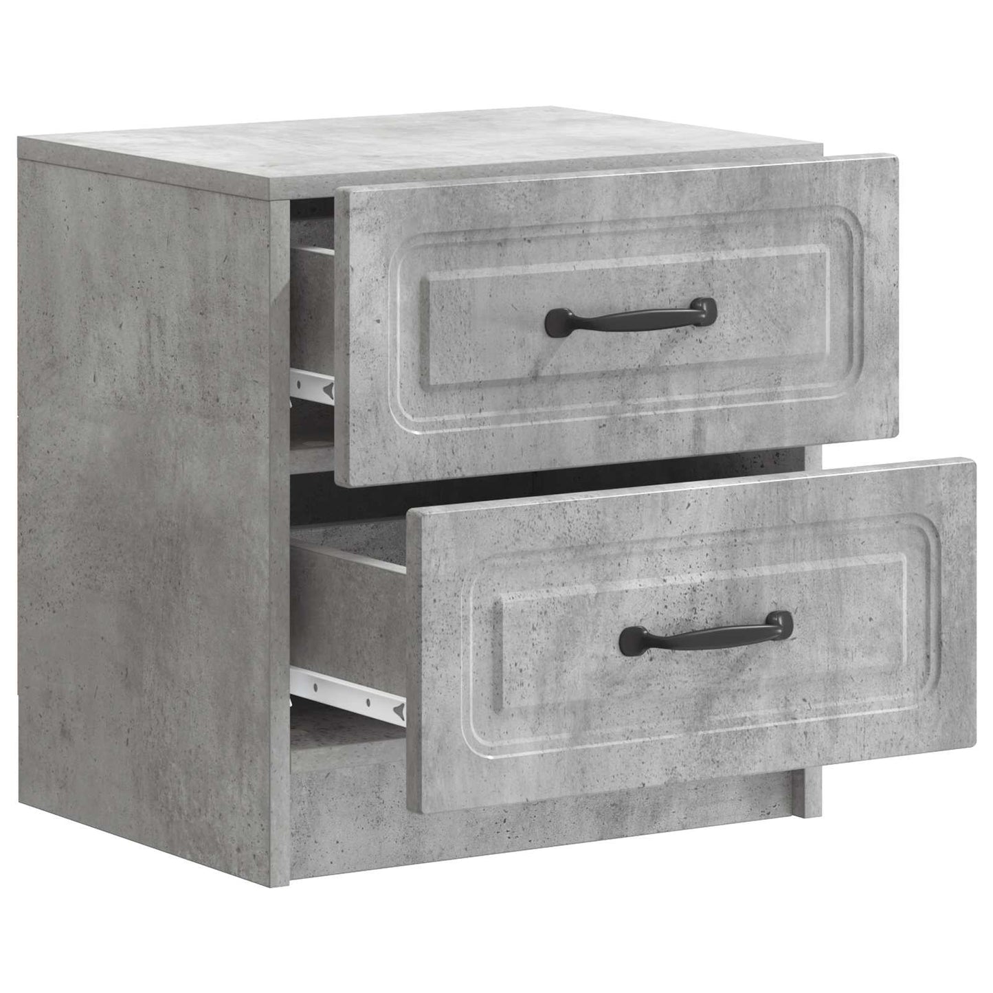 Armadio da Notte Grigio Cemento 43 x 34,5 x 44,5 cm | homemem39