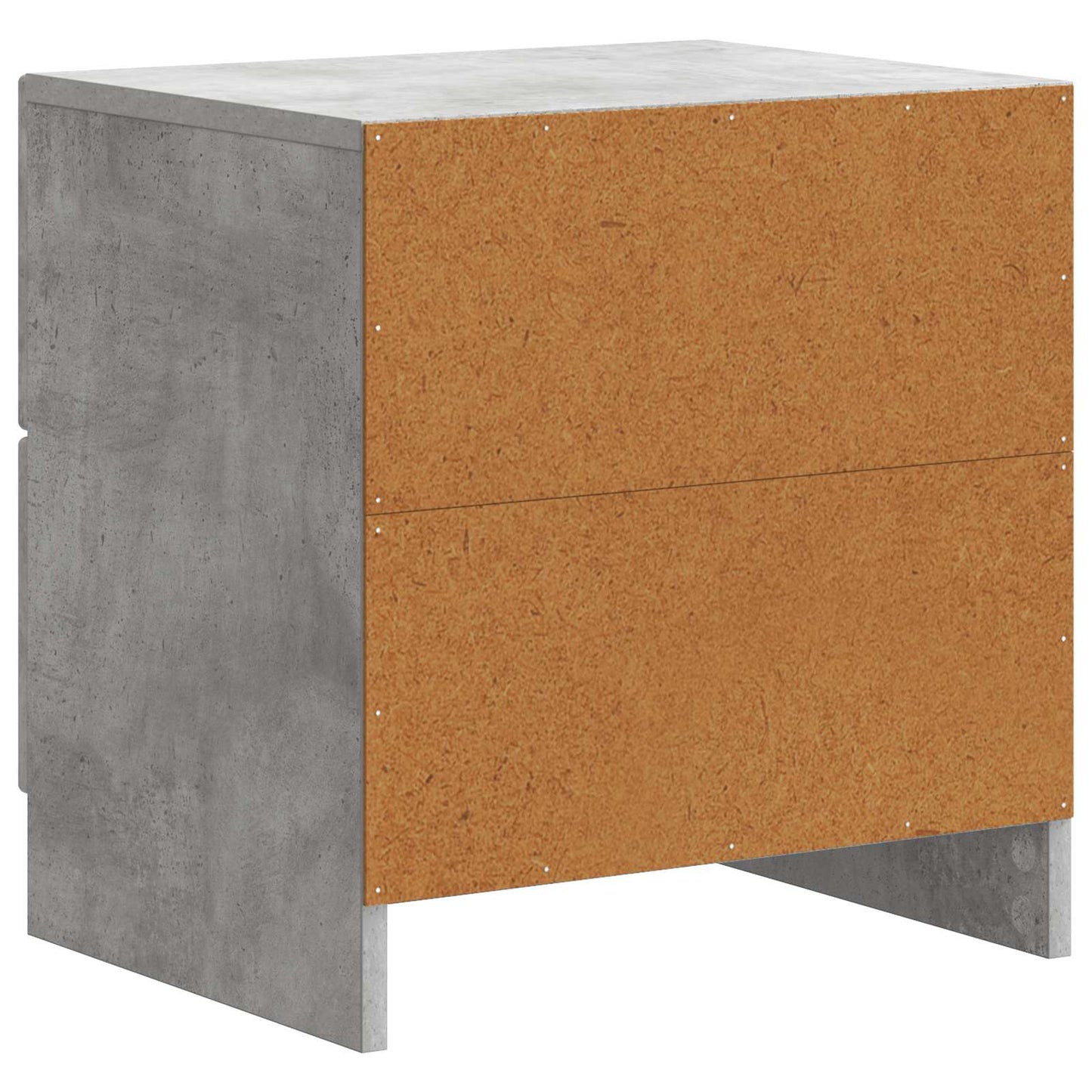 Armadio da Notte 2 pcs Grigio Cemento 43 x 34,5 x 44,5 cm | homemem39