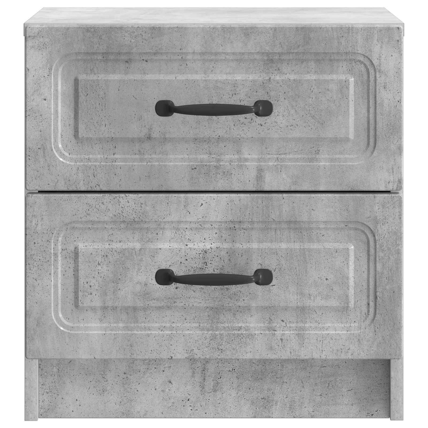 Armadio da Notte 2 pz Grigio Cemento 43 x 34,5 x 44,5 cm