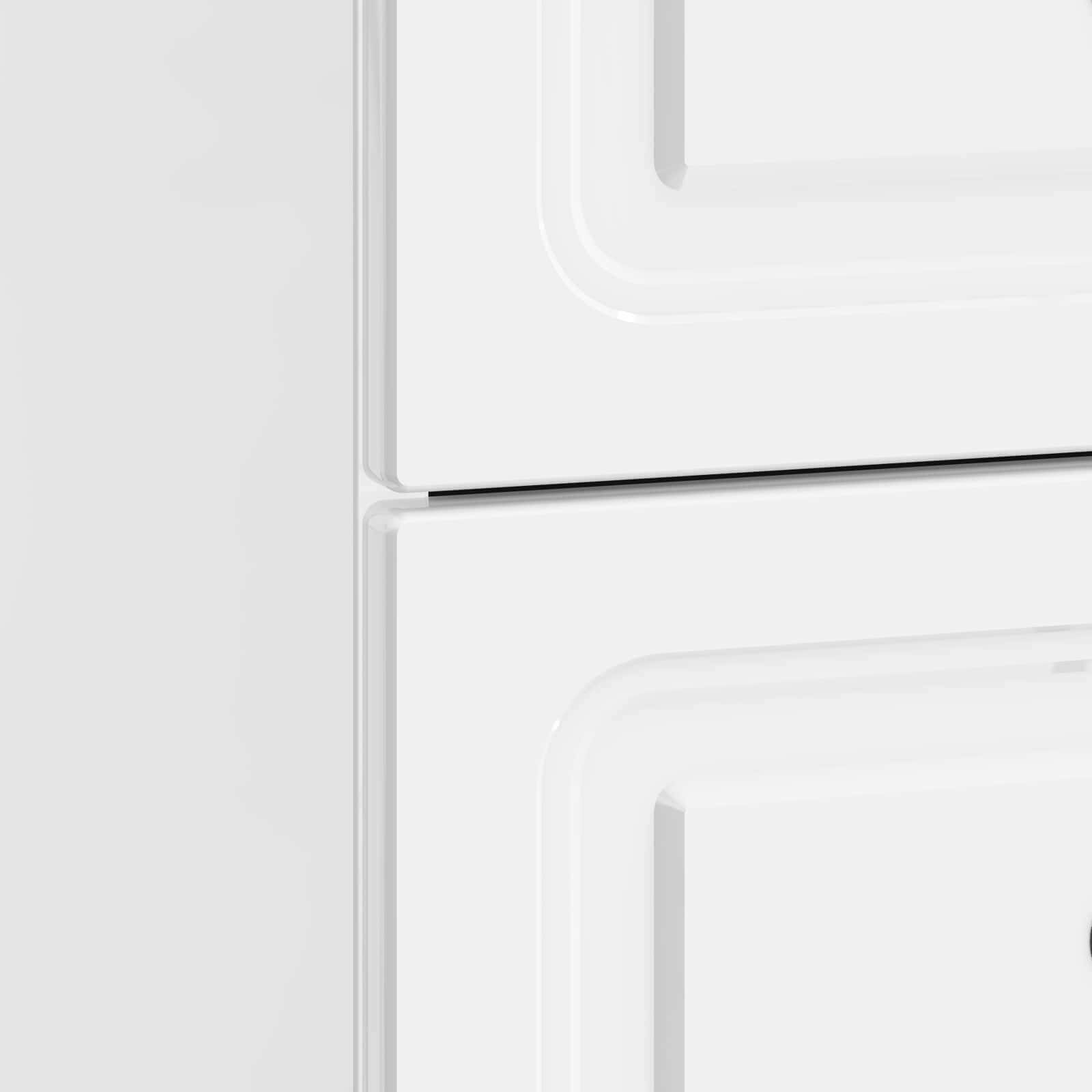 Armadio da Notte con cassetto Bianco Lucido 43 x 34,5 x 44,5 cm | homemem39