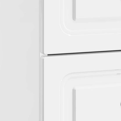 Armadio da Notte con cassetto Bianco Lucido 43 x 34,5 x 44,5 cm | homemem39