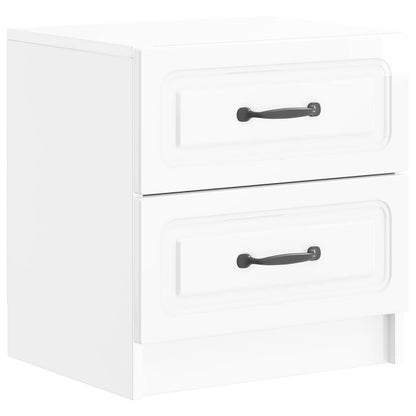 Armadio da Notte con cassetto Bianco Lucido 43 x 34,5 x 44,5 cm | homemem39