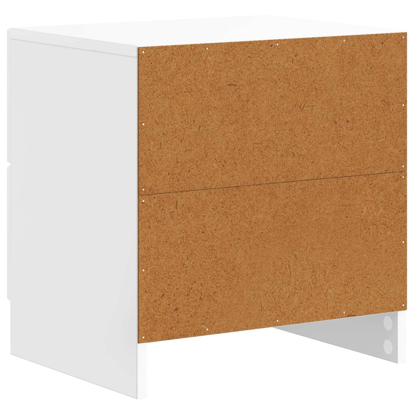 Armadio da Notte con cassetto Bianco Lucido 43 x 34,5 x 44,5 cm | homemem39