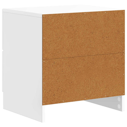 Armadio da Notte con cassetto Bianco Lucido 43 x 34,5 x 44,5 cm | homemem39
