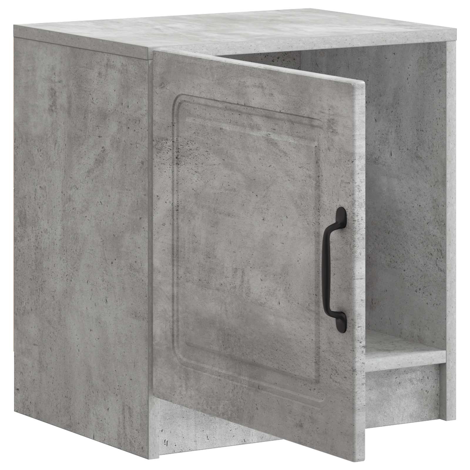 Armadio da Notte 2 pcs Grigio Cemento 43 x 34,5 x 47 cm | homemem39