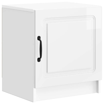 Armadio da Notte Bianco Lucido 43 x 34,5 x 47 cm | homemem39