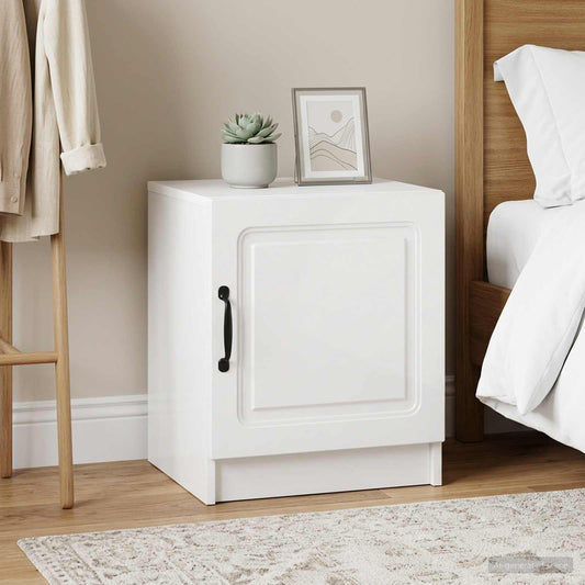 Armadio da Notte 2 pcs Bianco Lucido 43 x 34,5 x 47 cm