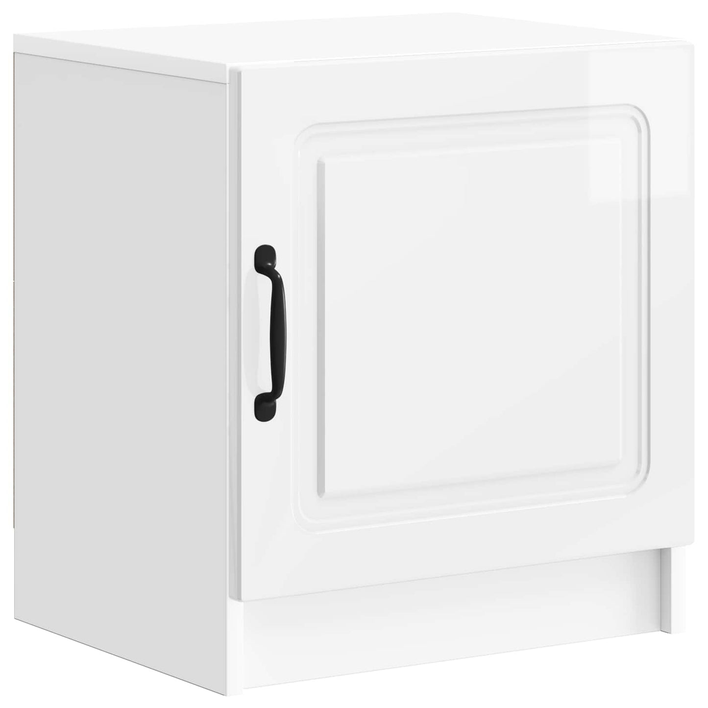 Armadio da Notte 2 pz Bianco Lucido 43 x 34,5 x 47 cm