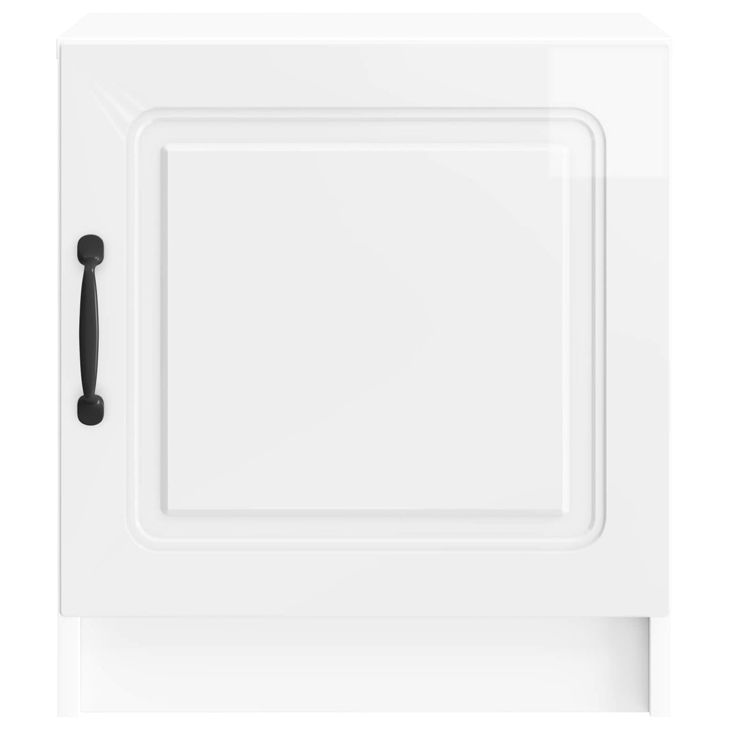 Armadio da Notte 2 pz Bianco Lucido 43 x 34,5 x 47 cm