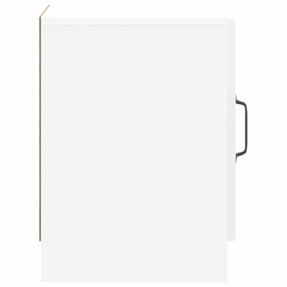 Armadio da Notte 2 pz Bianco Lucido 43 x 34,5 x 47 cm