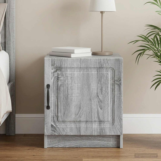 Armadio da Notte Grigio Sonoma 43 x 34,5 x 47 cm