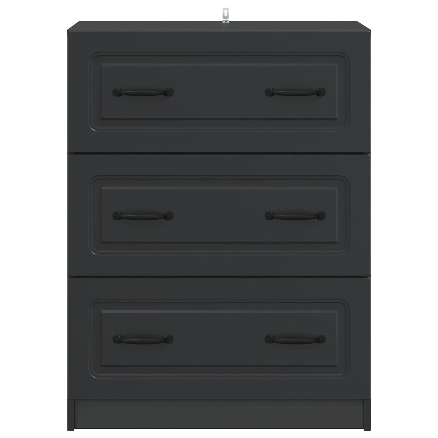 Mobile con Cassetti Nero 66 x 34,5 x 87 cm Legno ingegnerizzato | homemem39