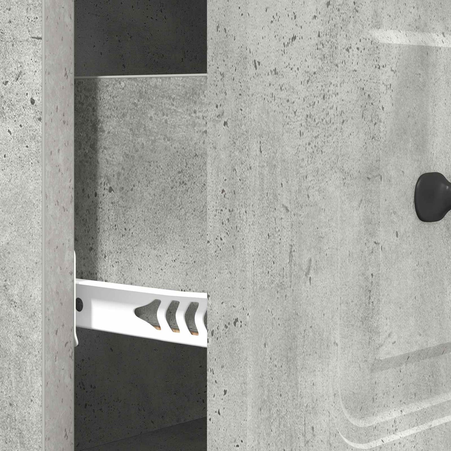 Mobile con Cassetti Grigio Cemento 66 x 34,5 x 87 cm