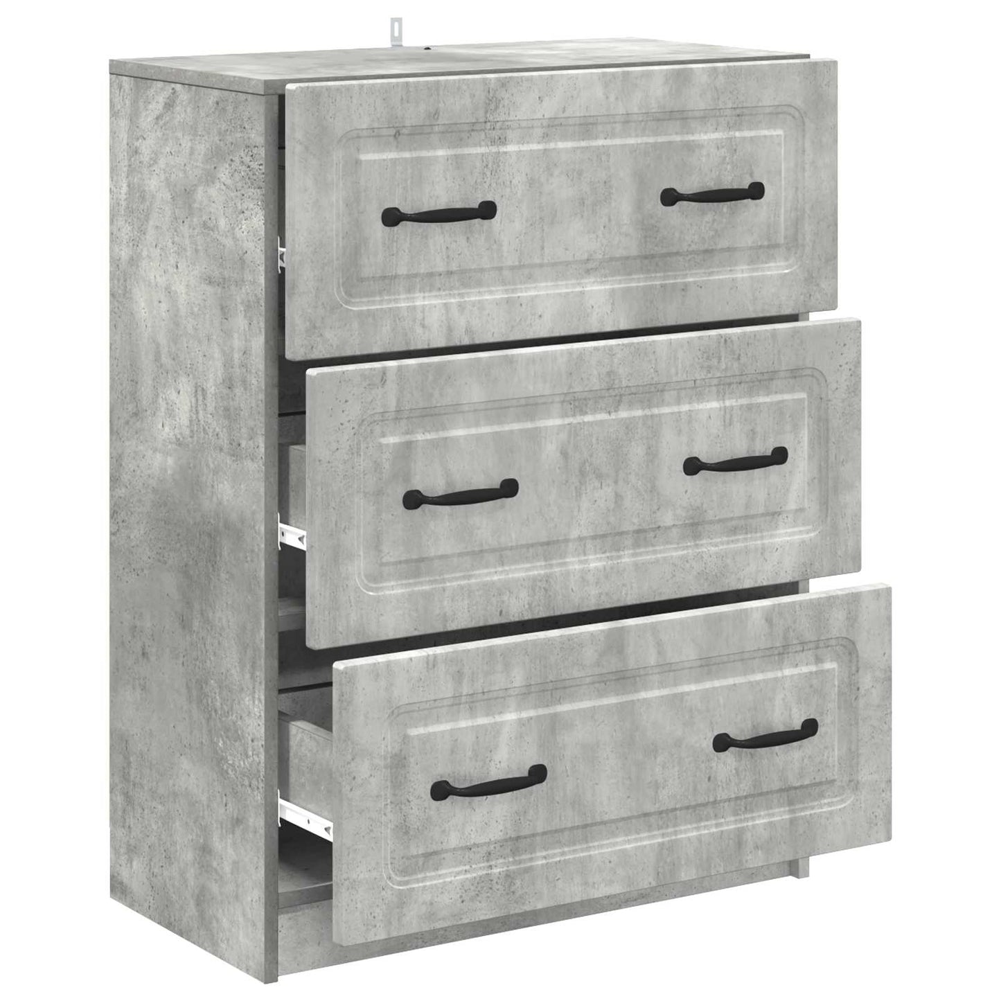 Mobile con Cassetti Grigio Cemento 66 x 34,5 x 87 cm
