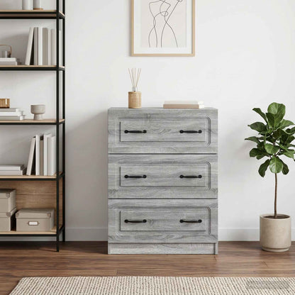 Mobile con Cassetti Grigio Sonoma 66 x 34,5 x 87 cm