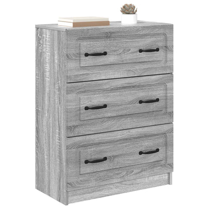 Mobile con Cassetti Grigio Sonoma 66 x 34,5 x 87 cm