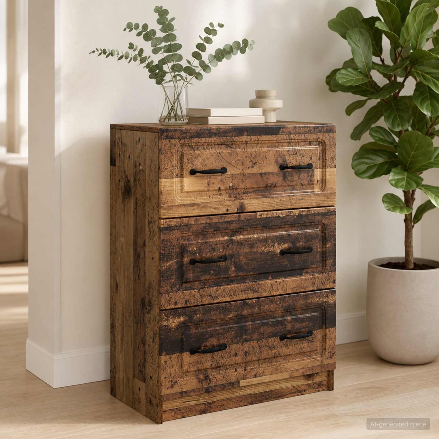 Mobile con Cassetti Legno antico 66 x 34,5 x 87 cm