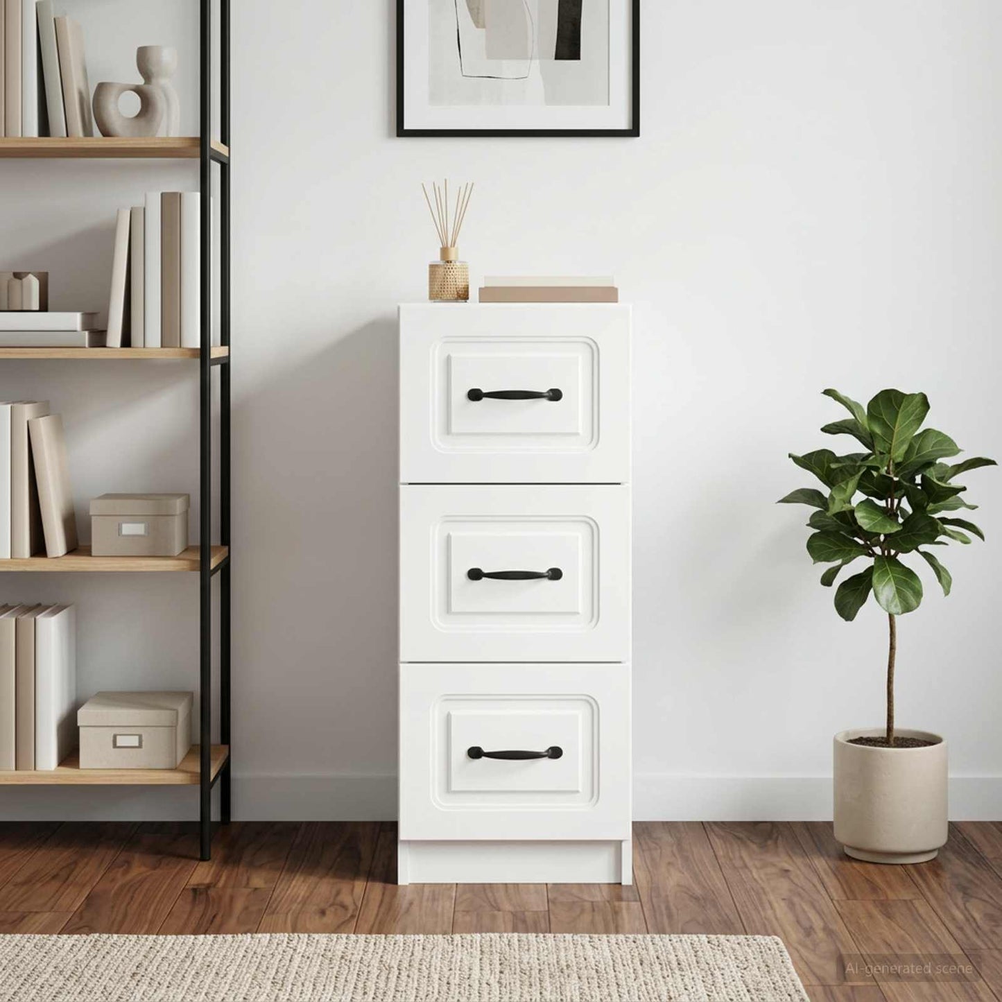 Mobile con Cassetti Bianco 33 x 34,5 x 87 cm