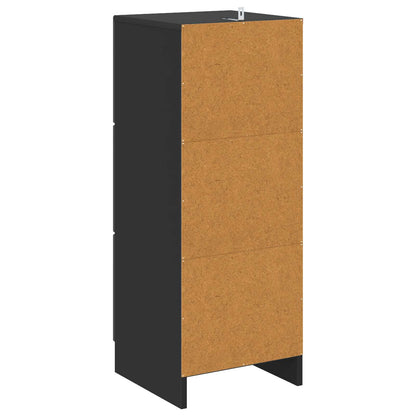 Mobile con Cassetti Nero 33 x 34,5 x 87 cm Legno ingegnerizzato | homemem39