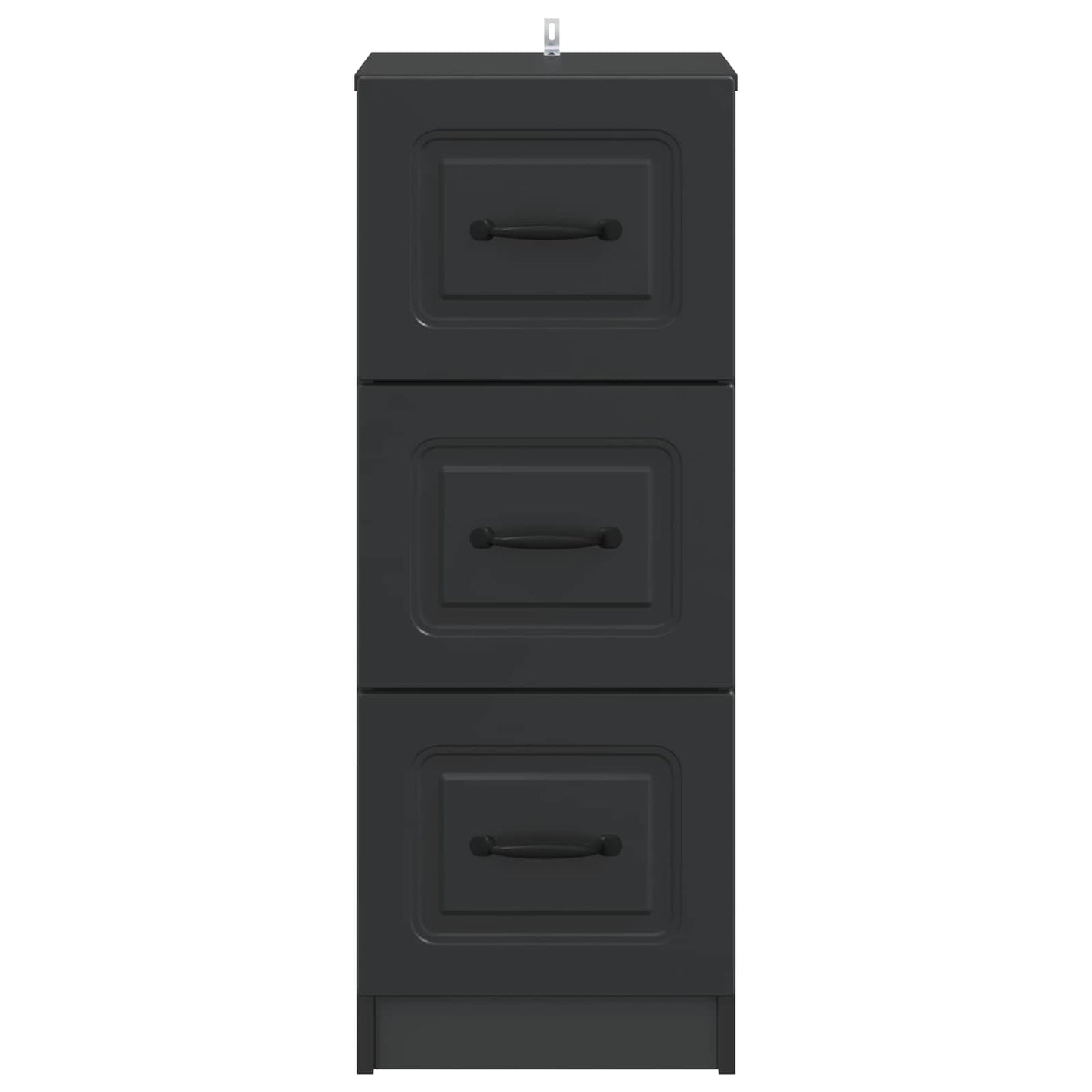 Mobile con Cassetti Nero 33 x 34,5 x 87 cm Legno ingegnerizzato | homemem39