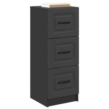 Mobile con Cassetti Nero 33 x 34,5 x 87 cm Legno ingegnerizzato | homemem39