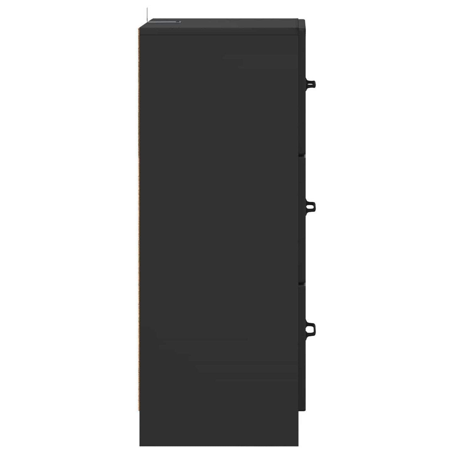 Mobile con Cassetti Nero 33 x 34,5 x 87 cm Legno ingegnerizzato | homemem39