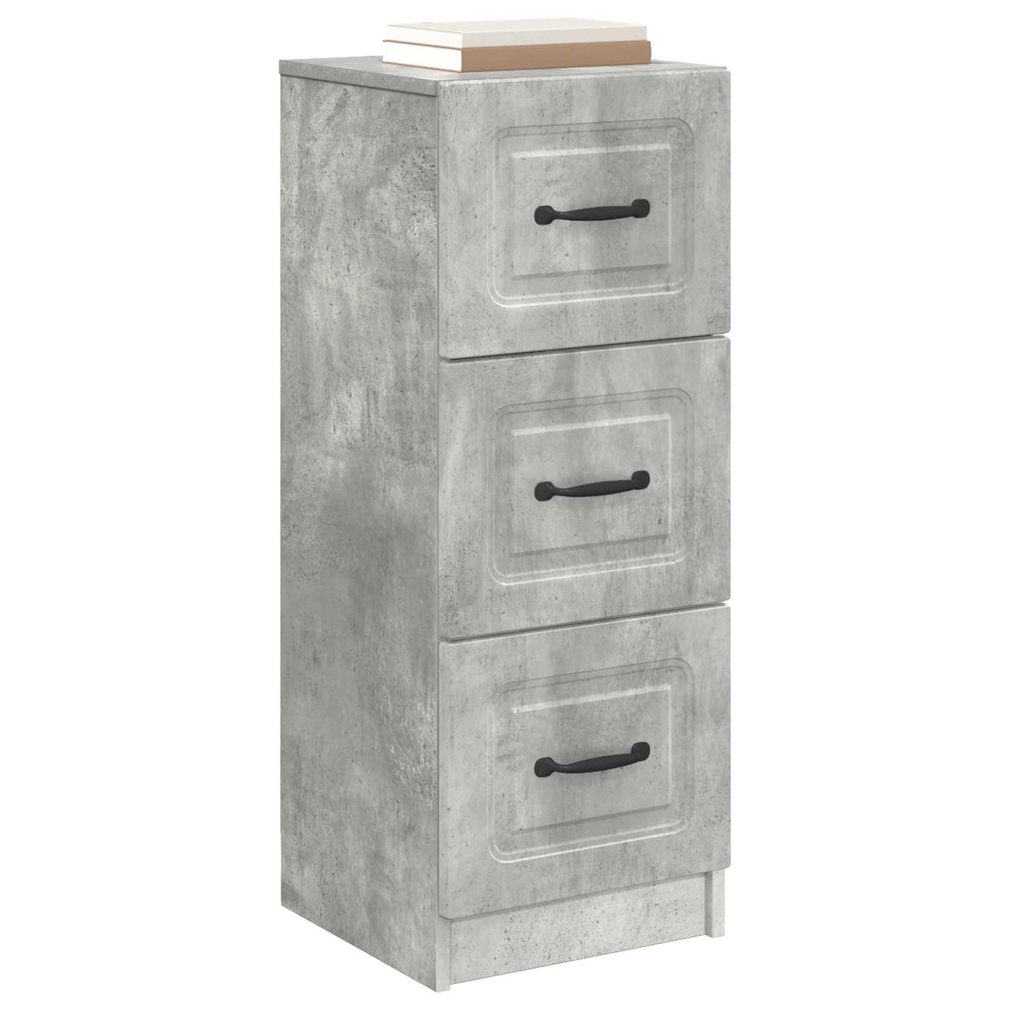 Mobile con Cassetti Grigio Cemento 33 x 34,5 x 87 cm