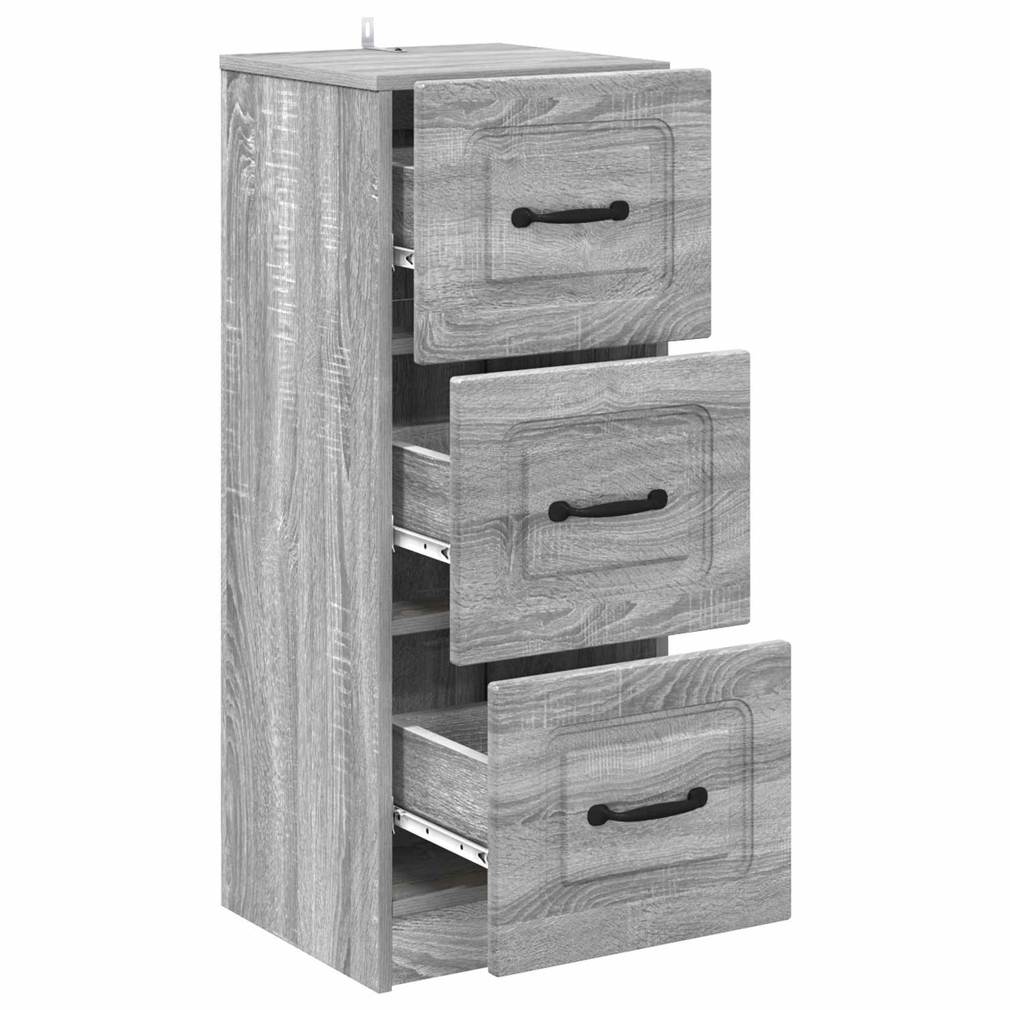 Mobile con Cassetti Grigio Sonoma 33 x 34,5 x 87 cm