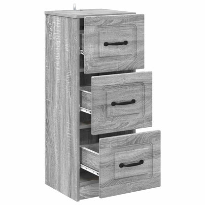 Mobile con Cassetti Grigio Sonoma 33 x 34,5 x 87 cm