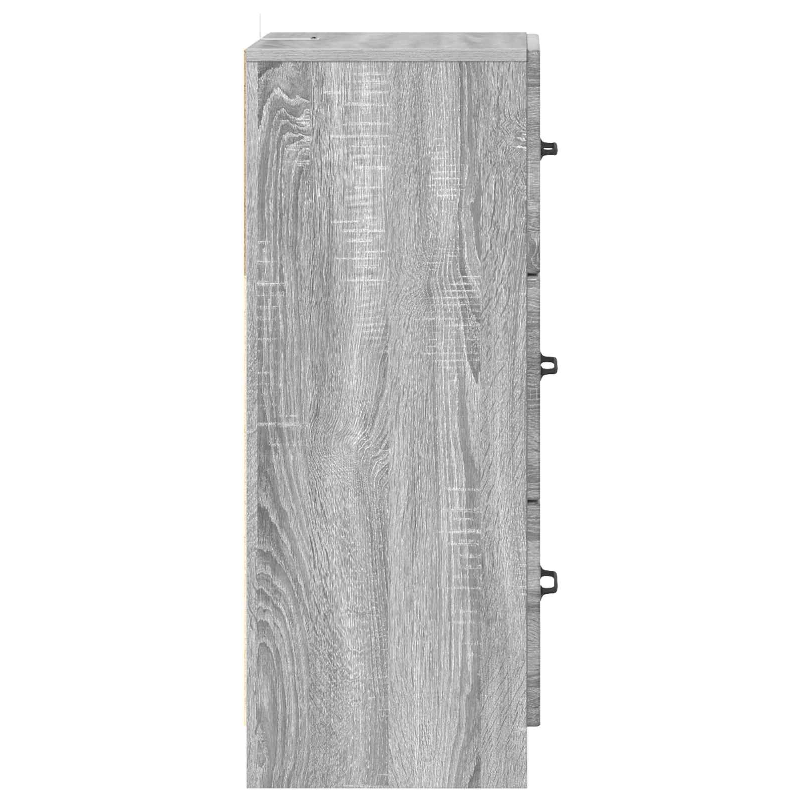 Mobile con Cassetti Grigio Sonoma 33 x 34,5 x 87 cm | homemem39