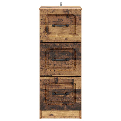 Mobile con Cassetti Legno antico 33 x 34,5 x 87 cm | homemem39