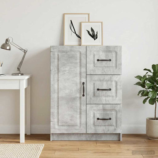 Credenza Grigio Cemento 66 x 34,5 x 87 cm Legno ingegnerizzato